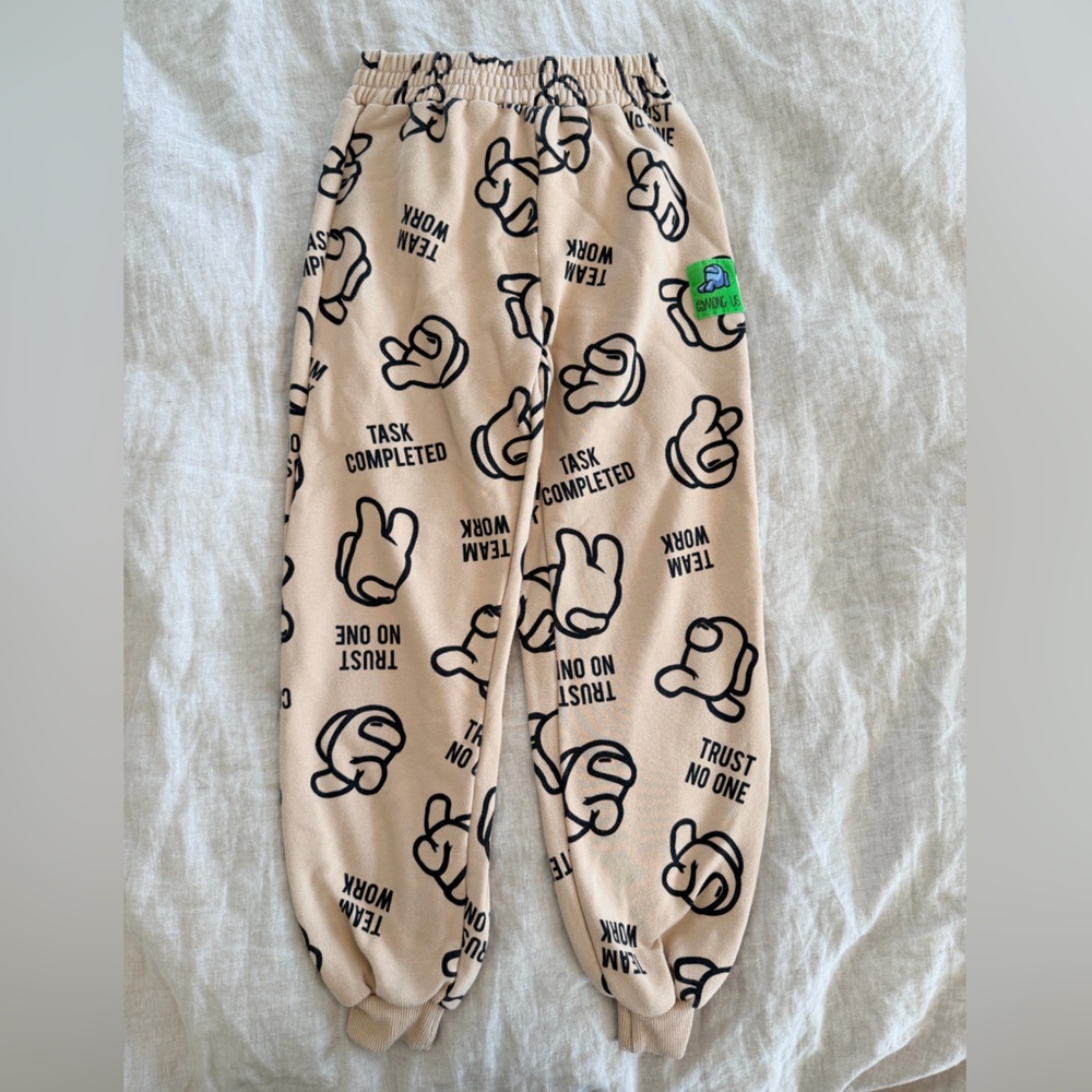 Zara Among Us Graphic Joggers size 13-14